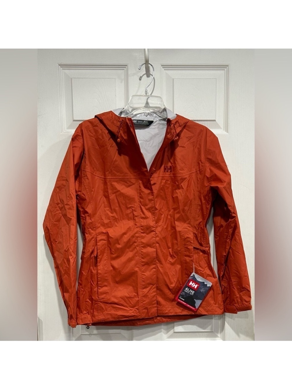 Helly Hansen Women's Small Loke Shell Jacket Womens Brick Red NWT Waterproof